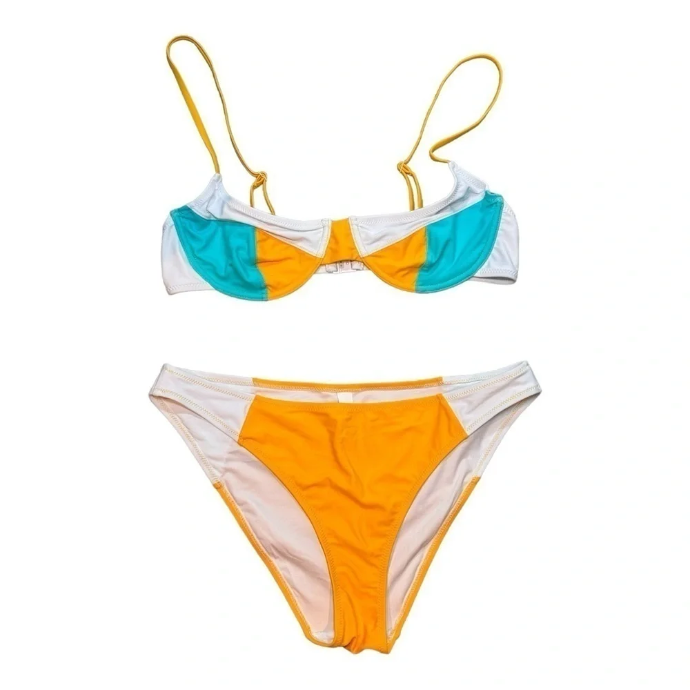 Solid & Striped Bikini Set The Emily Top and Bottom NWOT